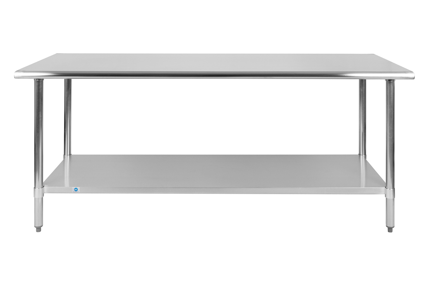 BLNK Reader Stainless Steel Prep and Work Table with Undershelf