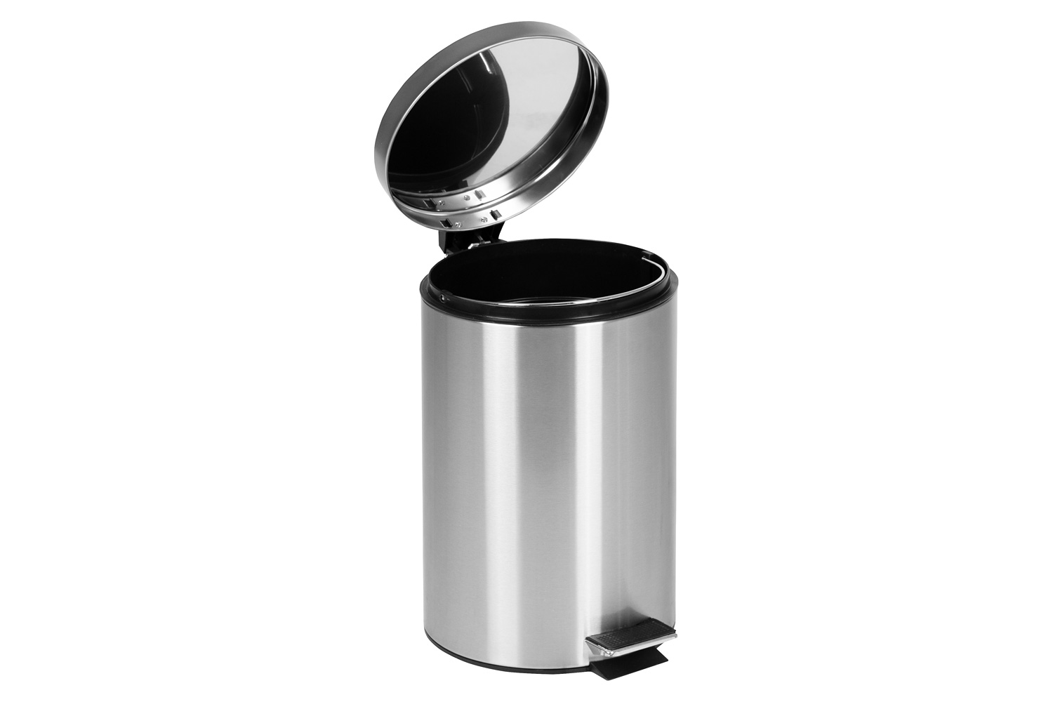 BLNK Round Stainless Steel Fingerprint Resistant Soft Close Step Trash Can -3.2 Gallons (12L) - 3.2 Gall