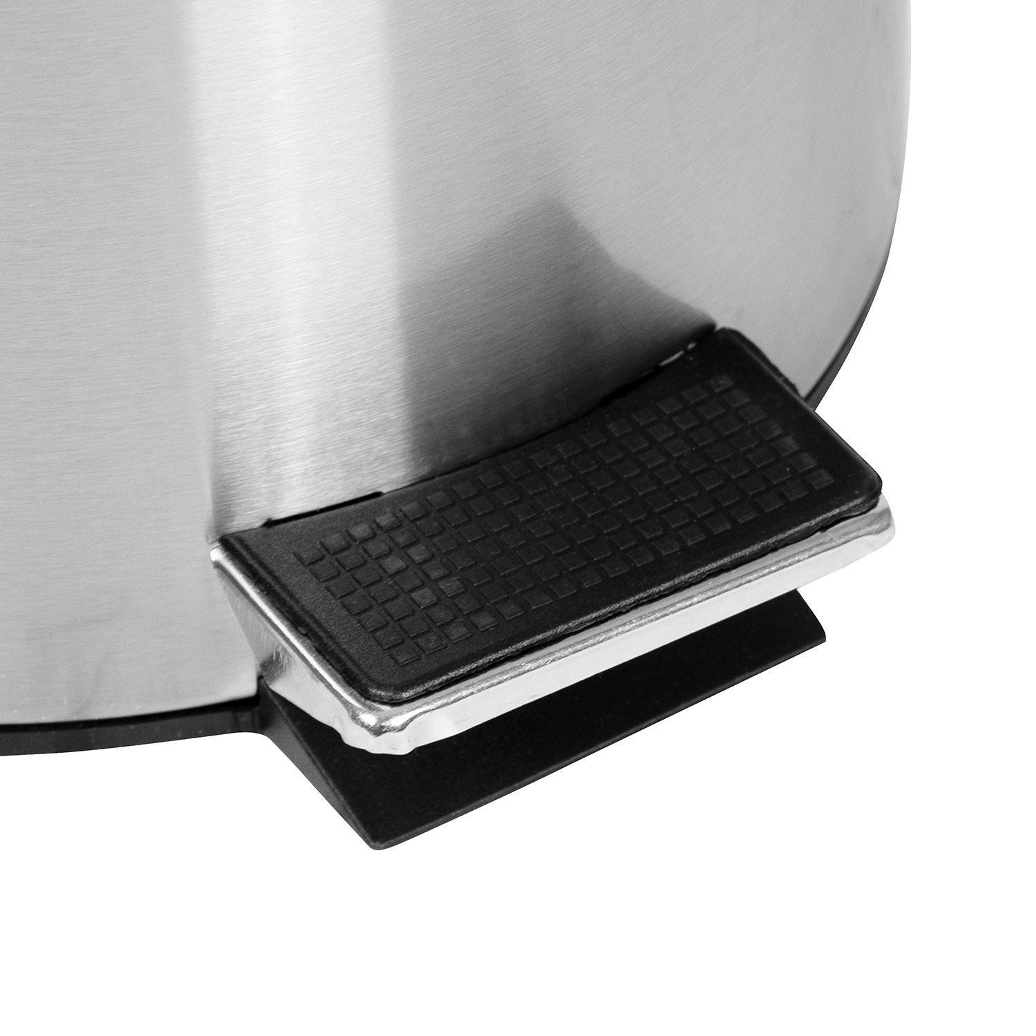 BLNK Round Stainless Steel Fingerprint Resistant Soft Close Step Trash Can -3.2 Gallons (12L) - 3.2 Gall