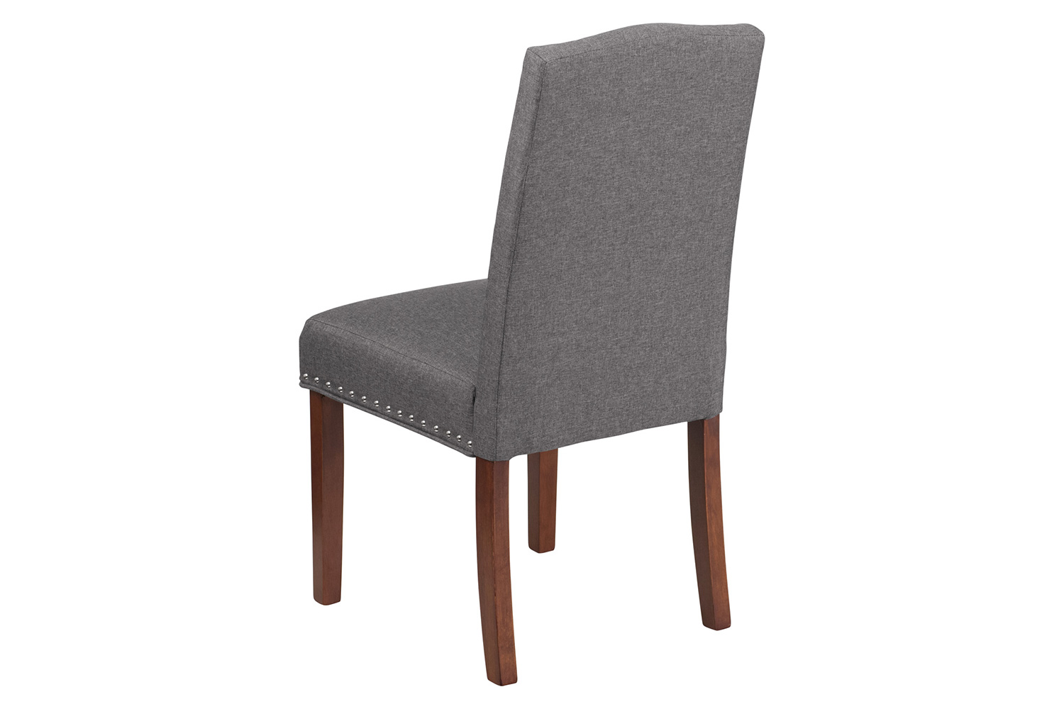 BLNK HERCULES Hampton Hill Series Parsons Chair with Silver Accent Nail Trim - Gray