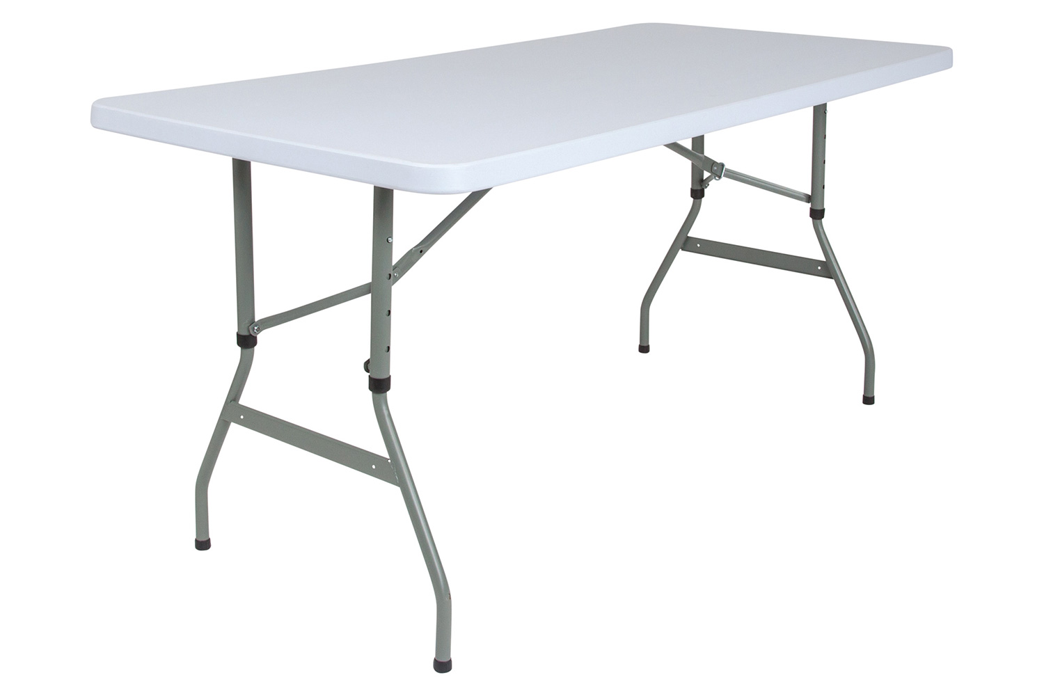 BLNK - Granite White Plastic Height Adjustable Folding Table