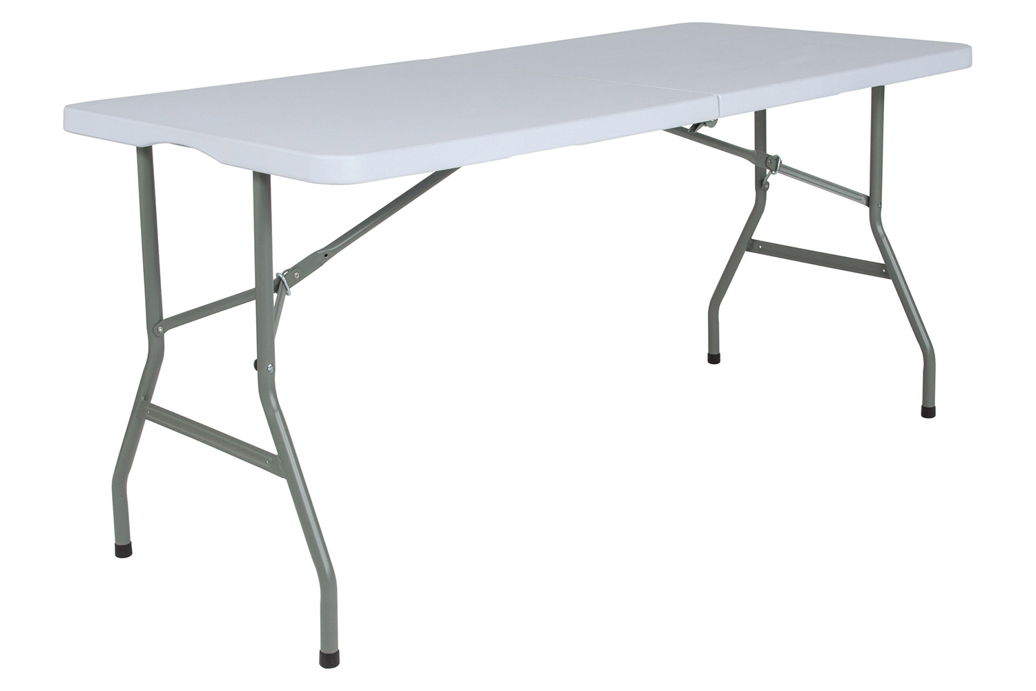 BLNK - Granite White Plastic Bi-Fold Folding Table