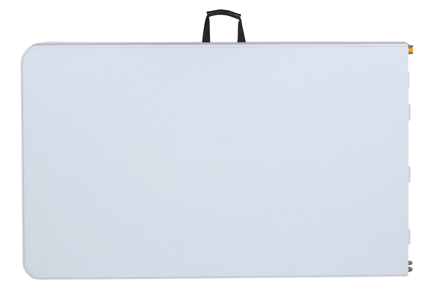 BLNK - Granite White Plastic Height Adjustable Bi-Fold Plastic Banquet and Event Folding Table with Carrying Handle