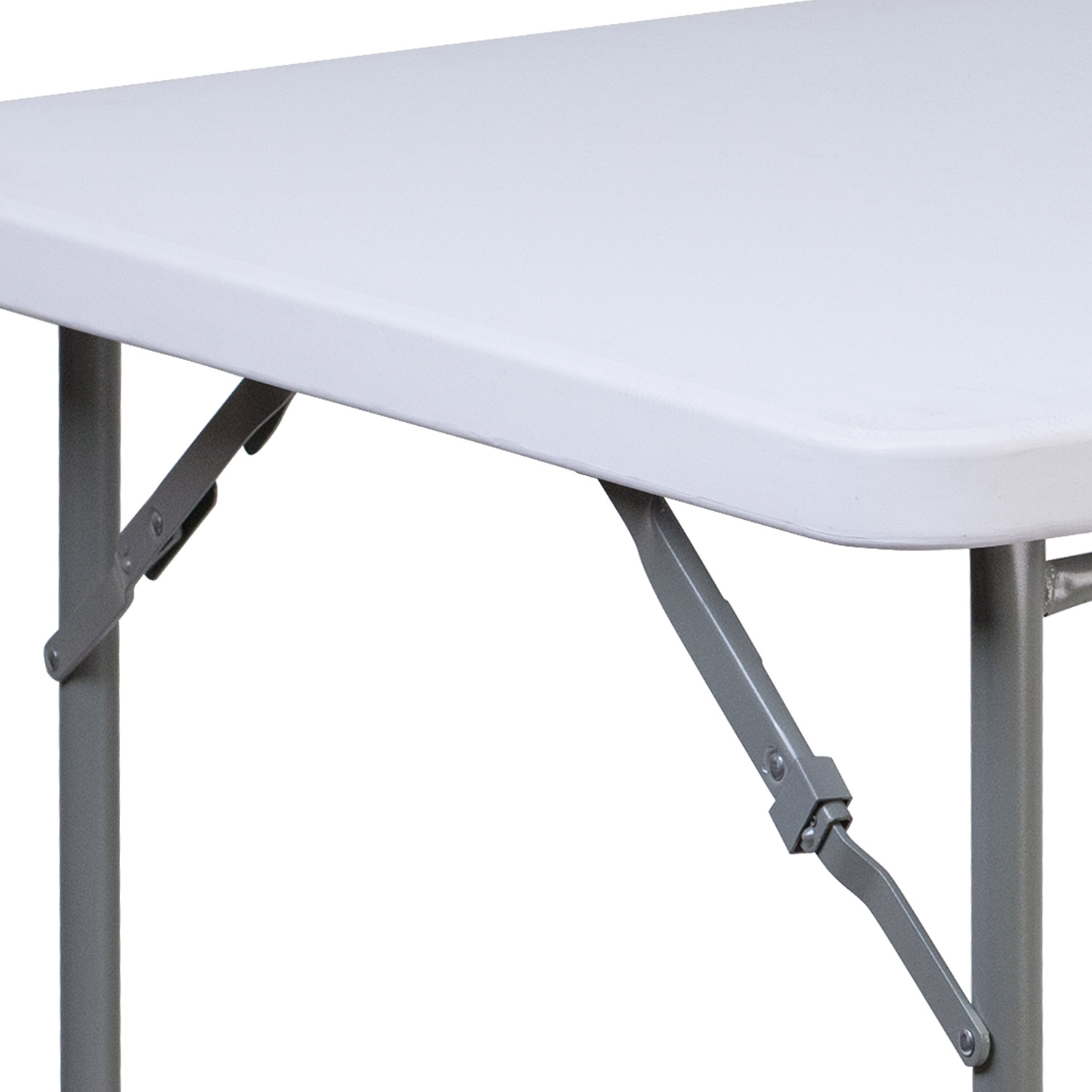 BLNK - Square Granite White Plastic Folding Table