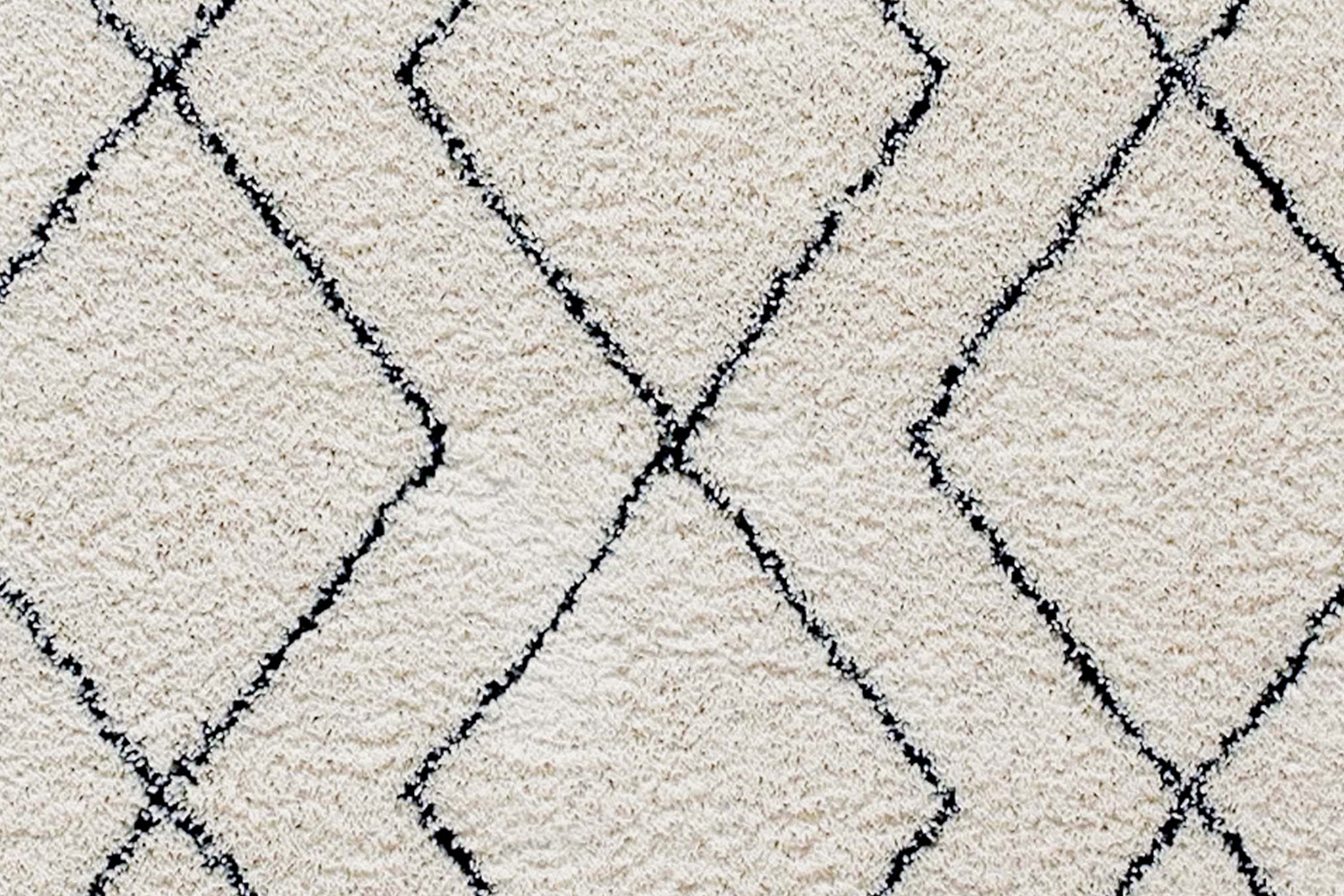 BLNK Roxy Geometric Style Diamond Trellis Area Rug - Ivory, 5'W x 7'L
