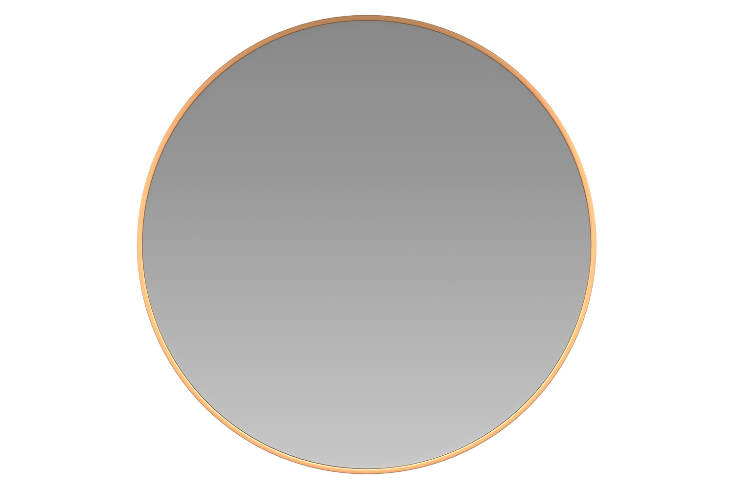 BLNK Julianne Style 1 Round Metal Framed Wall Mirror - Gold, 30"D