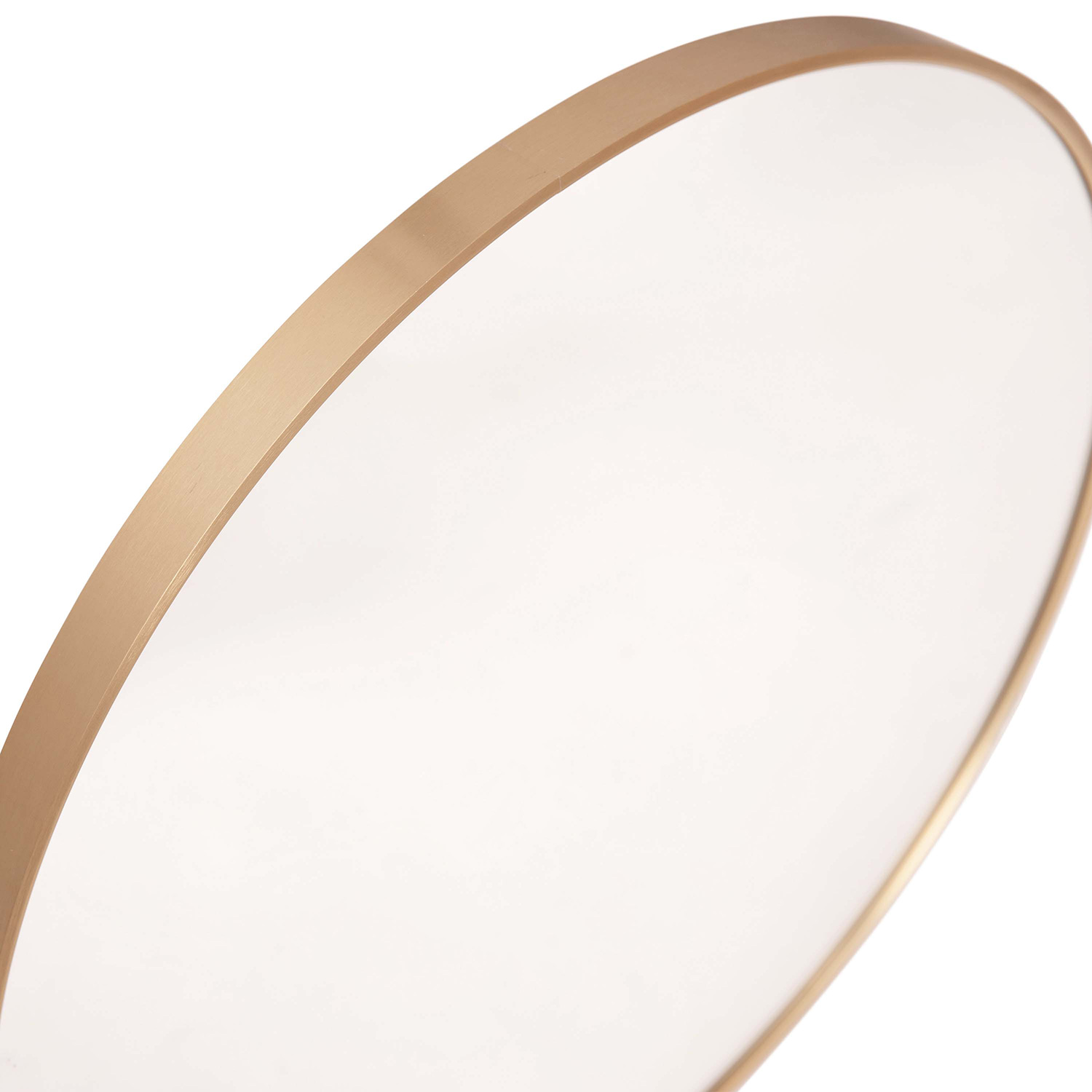 BLNK Julianne Style 1 Round Metal Framed Wall Mirror - Gold, 36"D