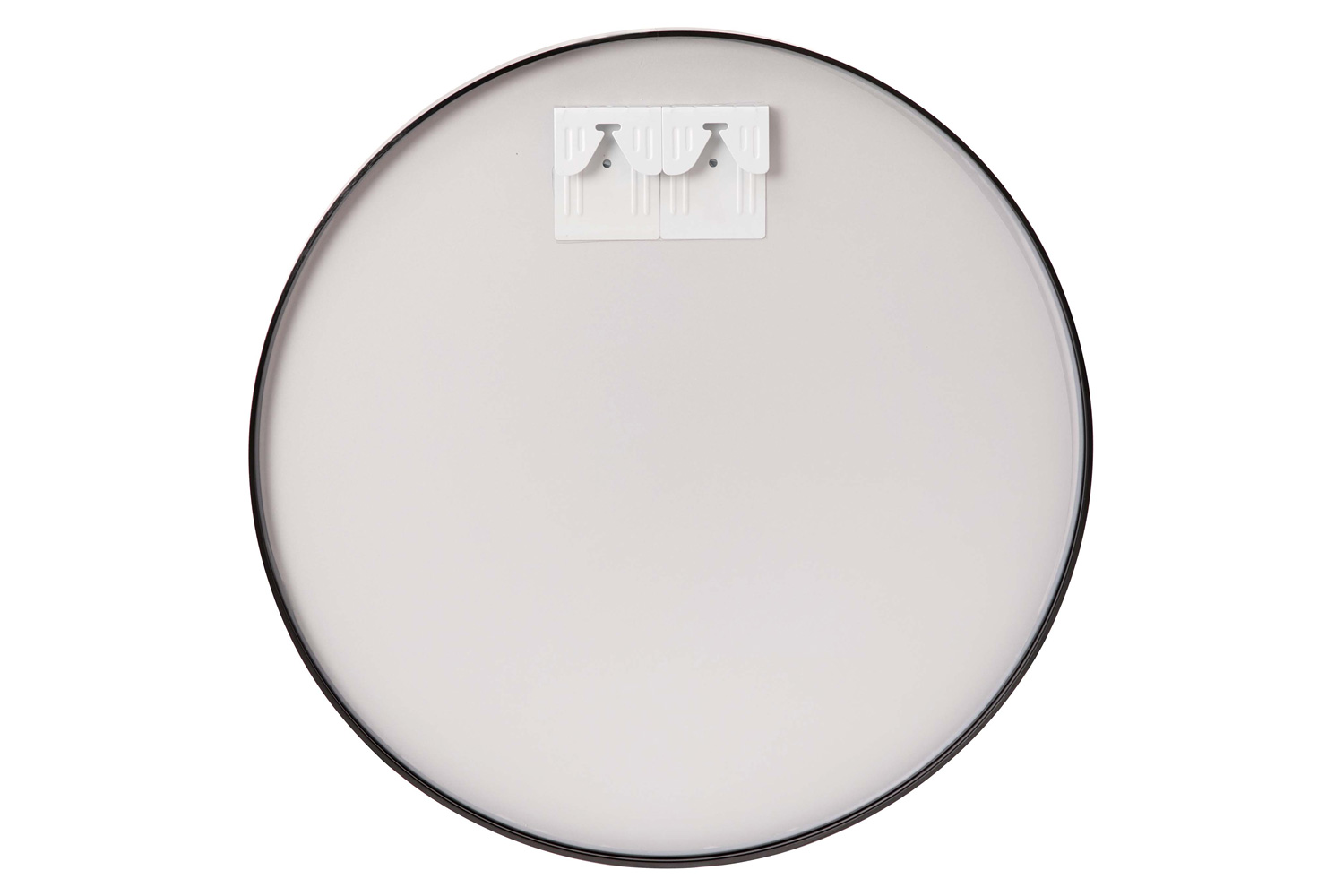 BLNK Julianne Style 1 Round Metal Framed Wall Mirror - Black, 36"D