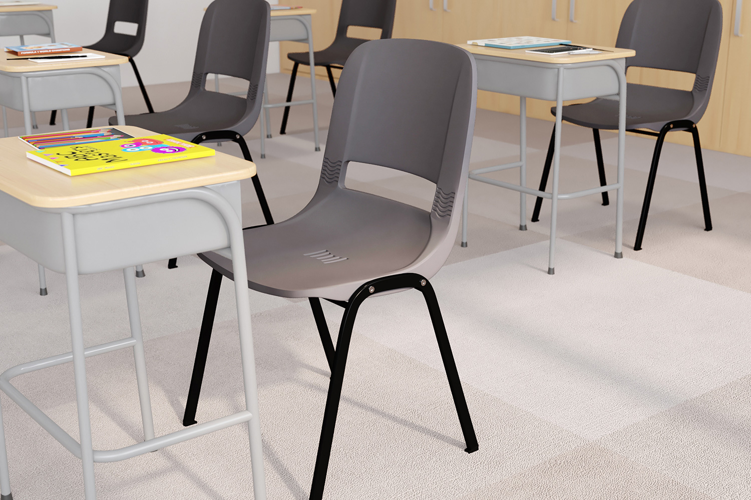 BLNK - HERCULES Series Ergonomic Shell Stack Chair