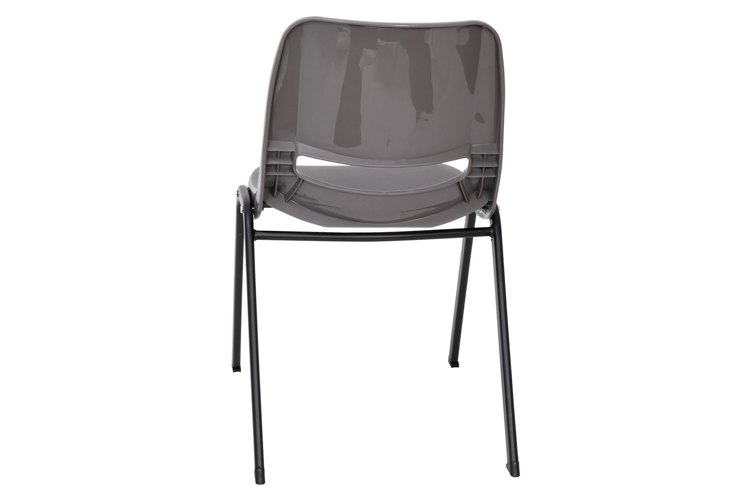 BLNK HERCULES Series Ergonomic Shell Stack Chair - Powder-Gray/Black, 16"H Seat