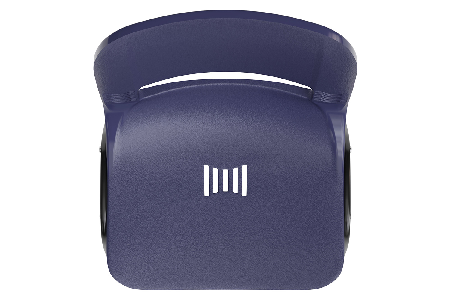 BLNK HERCULES Series Ergonomic Shell Stack Chair - Powder-Navy/Black, 16"H Seat