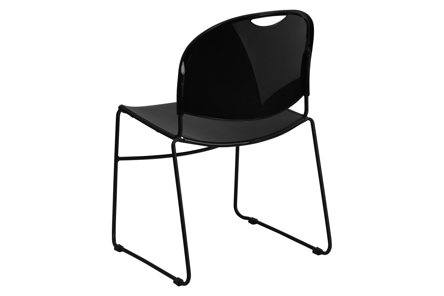 BLNK HERCULES Series Ultra-Compact Stack Chair - Black Frame