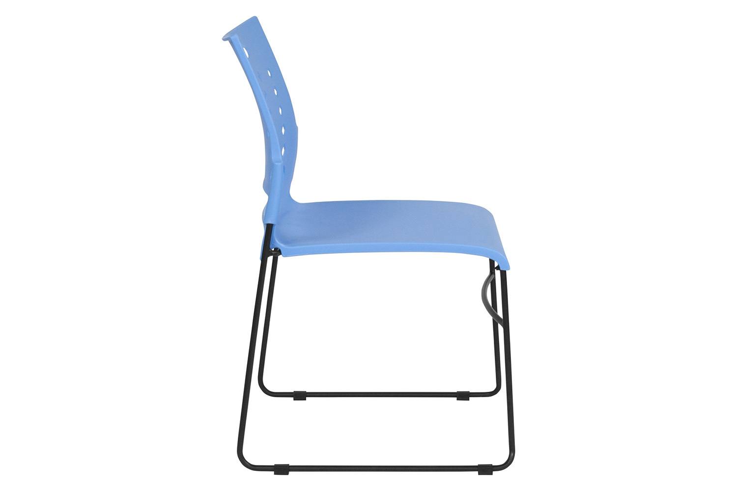 BLNK HERCULES Series Sled Base Stack Chair with Air-Vent Back - Blue