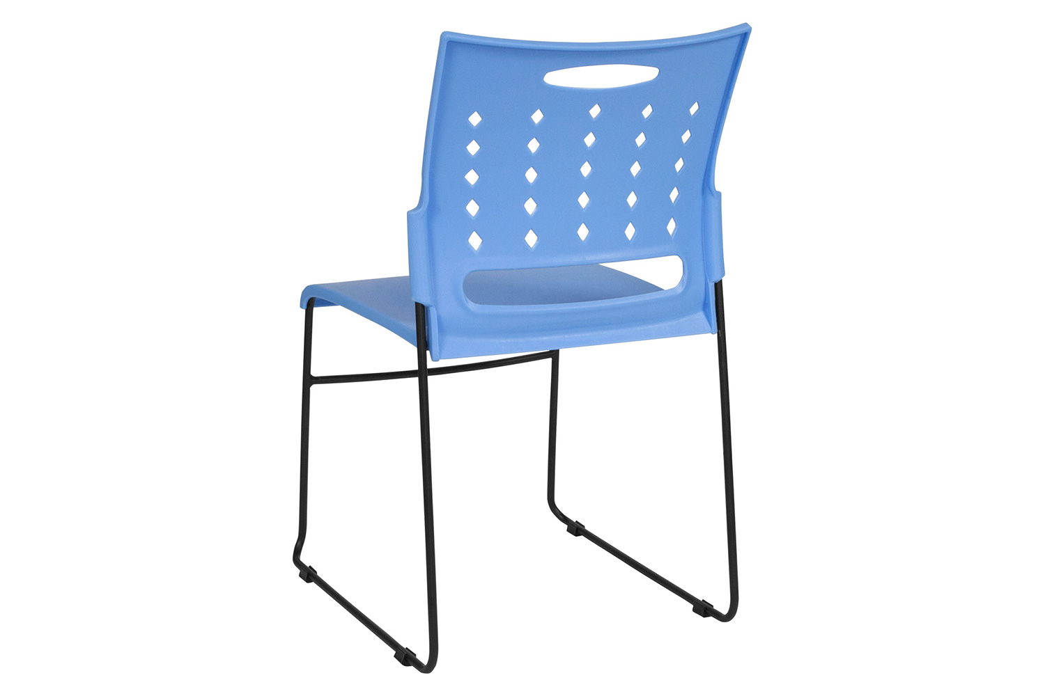 BLNK HERCULES Series Sled Base Stack Chair with Air-Vent Back - Blue