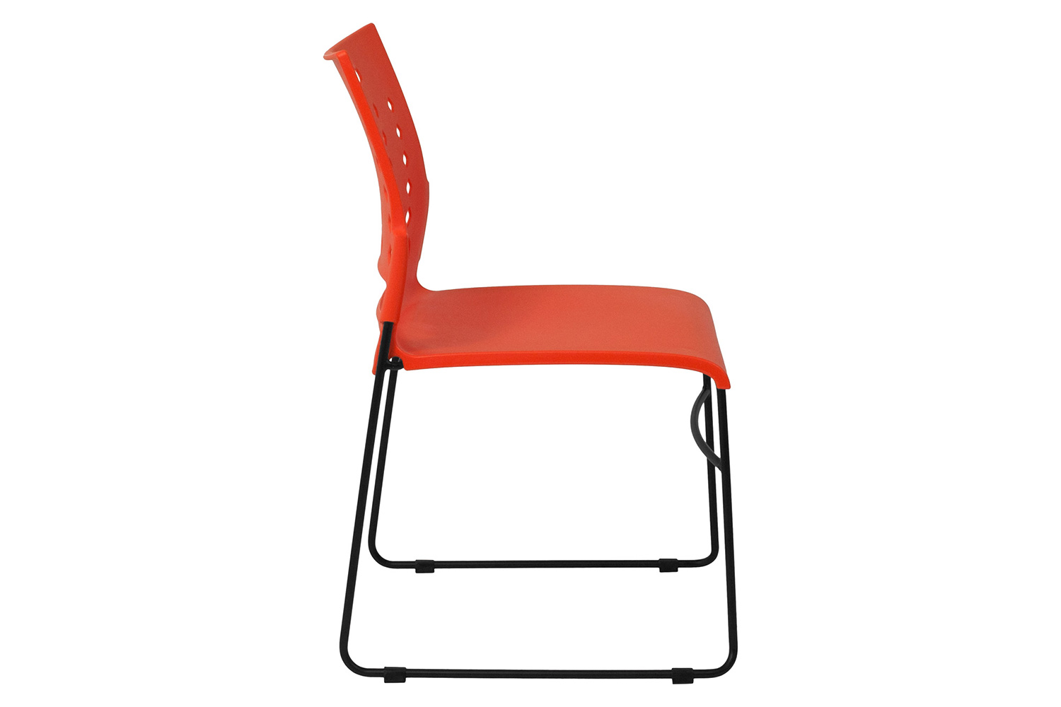 BLNK HERCULES Series Sled Base Stack Chair with Air-Vent Back - Orange