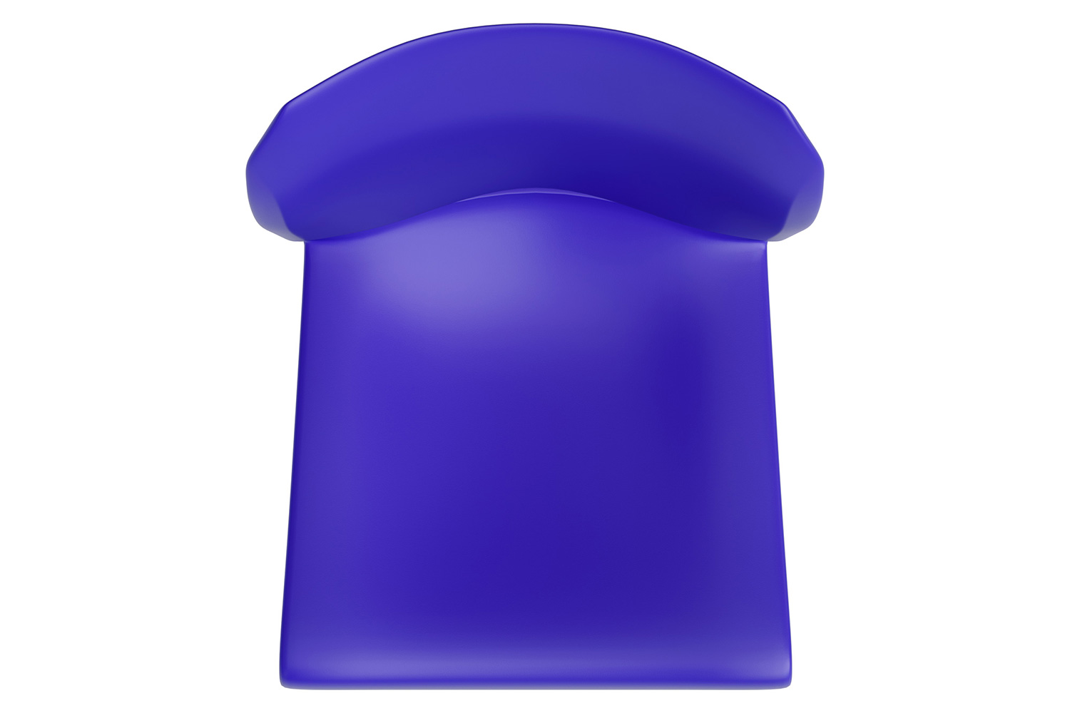 BLNK HERCULES Series Full Back Contoured Stack Chair with Gray Powder Coated Sled Base - Blue