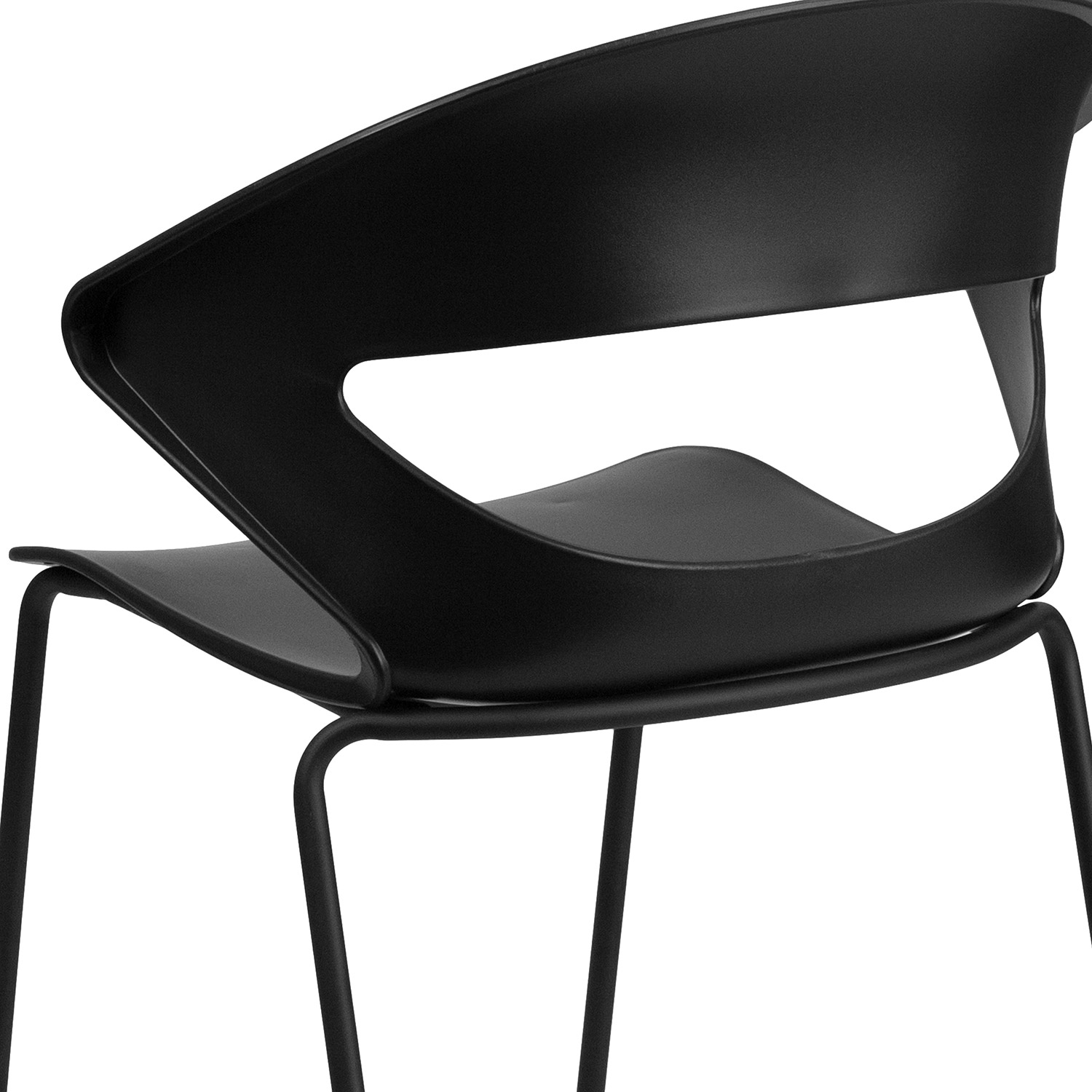 BLNK HERCULES Series Stack Chair - Black, 440 lb.