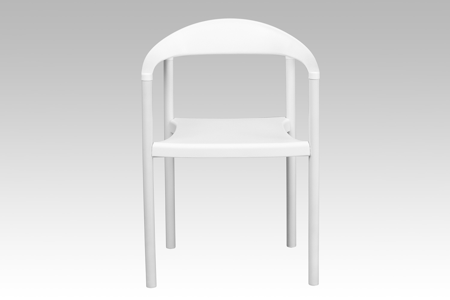 BLNK HERCULES Series Plastic Cafe Stack Chair - White