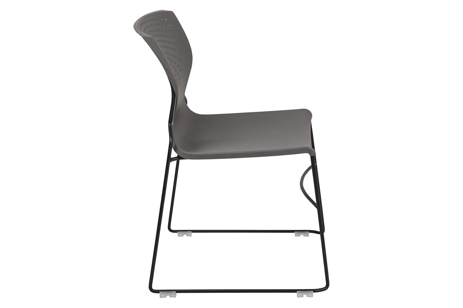 BLNK HERCULES Series Full Back Stack Chair with Powder Coated Frame - Gray