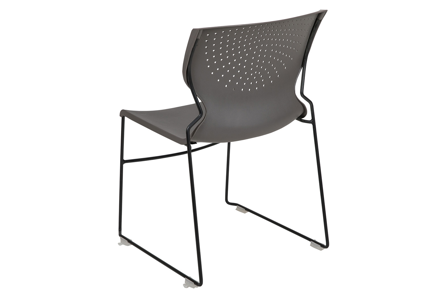 BLNK HERCULES Series Full Back Stack Chair with Powder Coated Frame - Gray