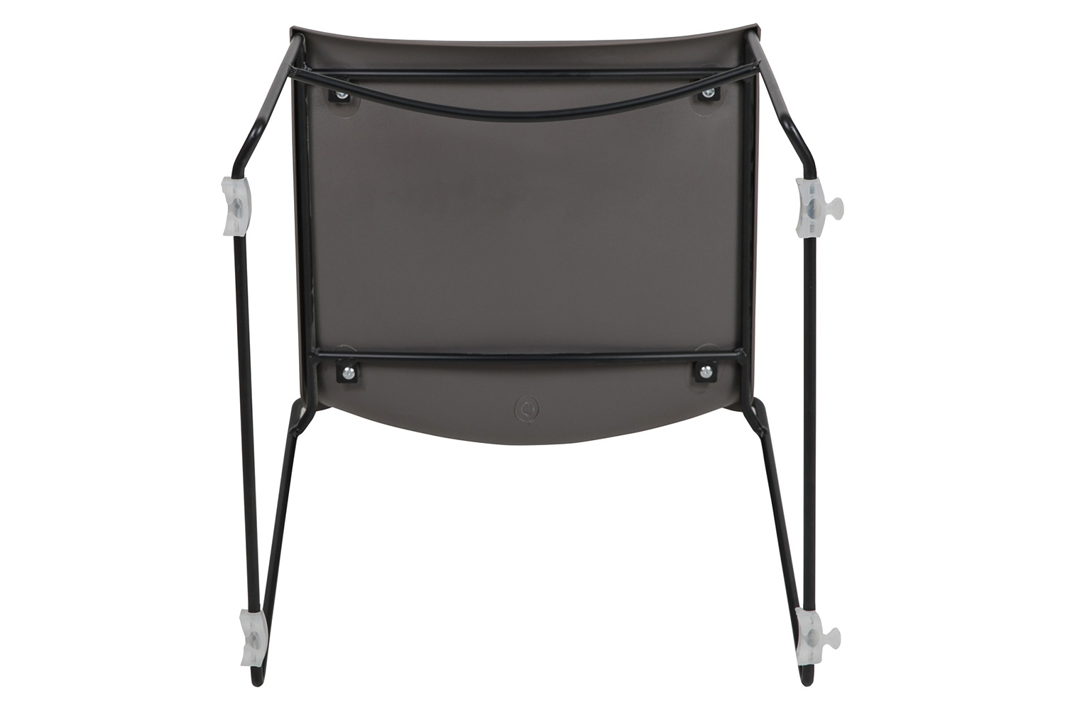 BLNK HERCULES Series Full Back Stack Chair with Powder Coated Frame - Gray
