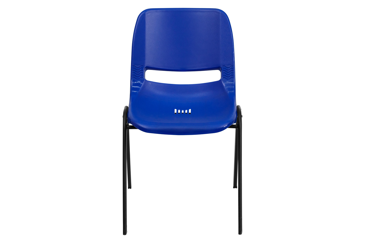 BLNK HERCULES Series Ergonomic Shell Stack Chair - Blue/Black, 17,75"H Seat