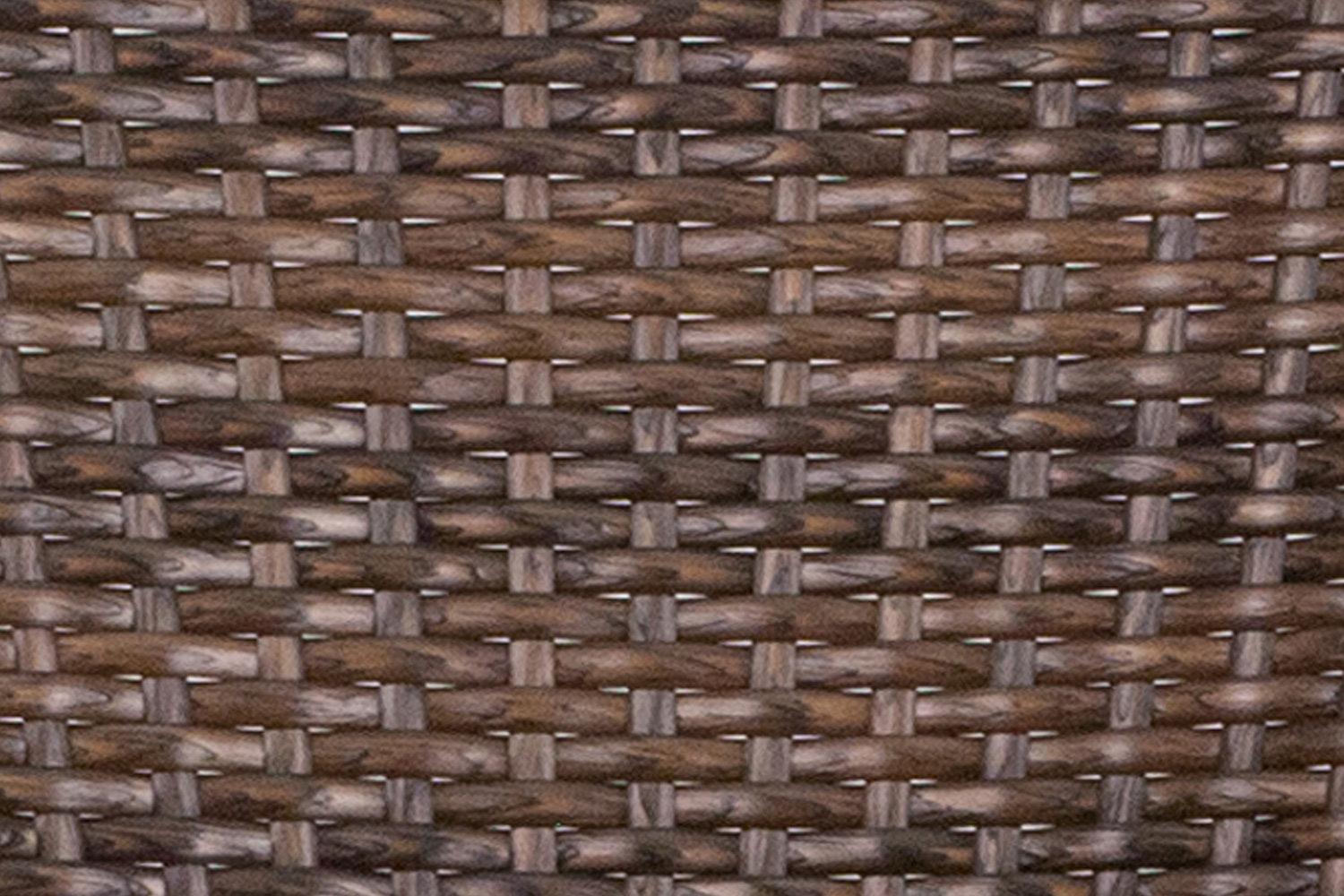 BLNK Milano Series Rattan Restaurant Patio Chair with Bamboo-Aluminum Frame - Cocoa
