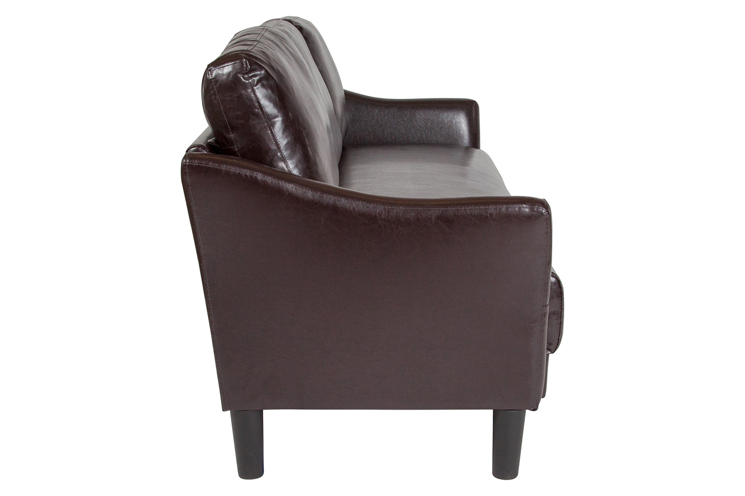 BLNK Asti LeatherSoft Upholstered Sofa - Brown
