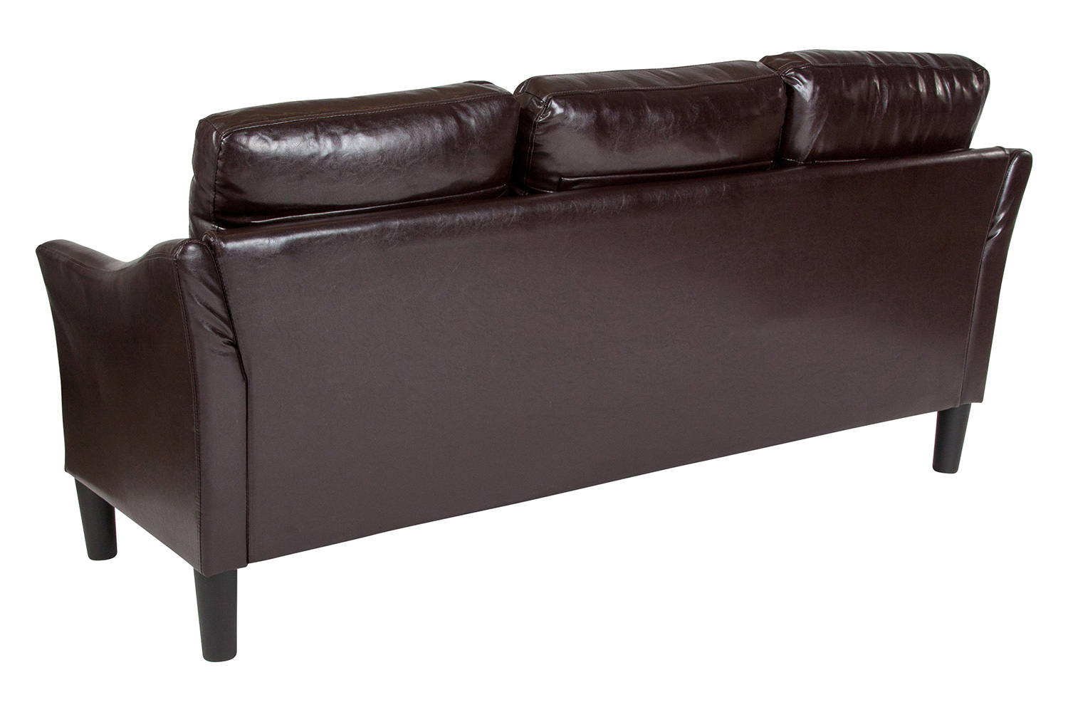BLNK Asti LeatherSoft Upholstered Sofa - Brown