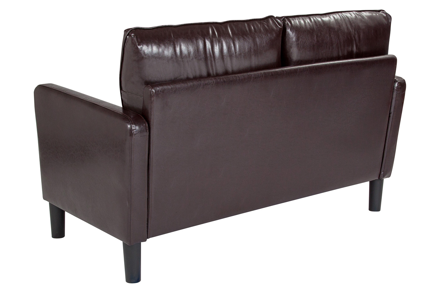 BLNK Washington Park LeatherSoft Upholstered Loveseat - Brown