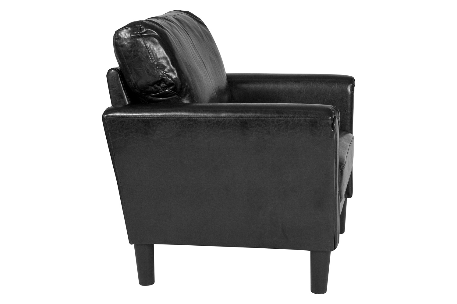 BLNK Bari LeatherSoft Upholstered Chair - Black