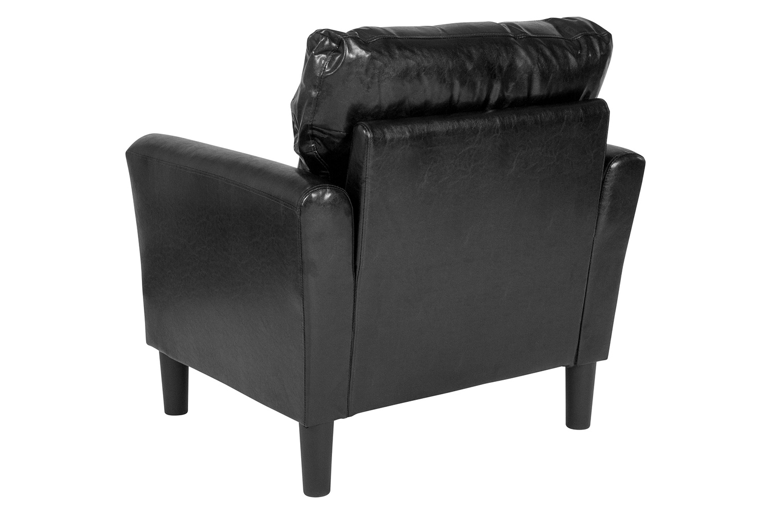 BLNK Bari LeatherSoft Upholstered Chair - Black