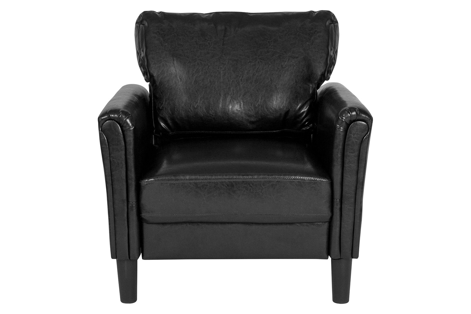 BLNK Bari LeatherSoft Upholstered Chair - Black