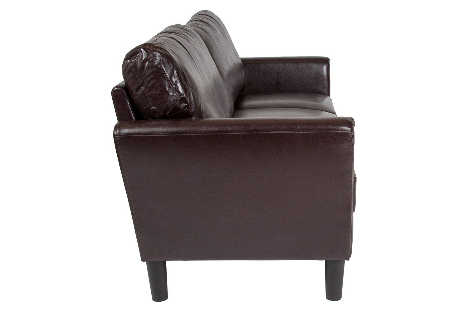 BLNK Bari LeatherSoft Upholstered Sofa - Brown