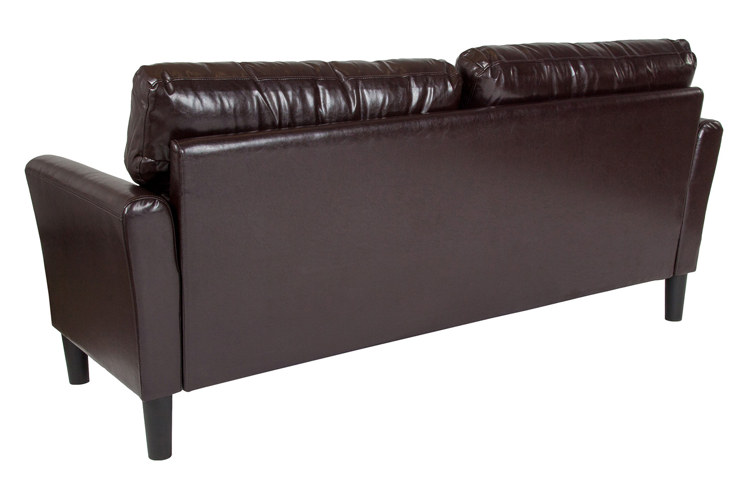 BLNK Bari LeatherSoft Upholstered Sofa - Brown