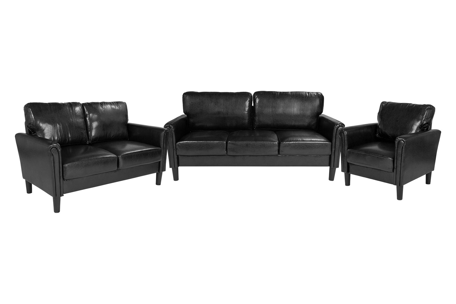 BLNK - Bari LeatherSoft Upholstered Set 3 Piece