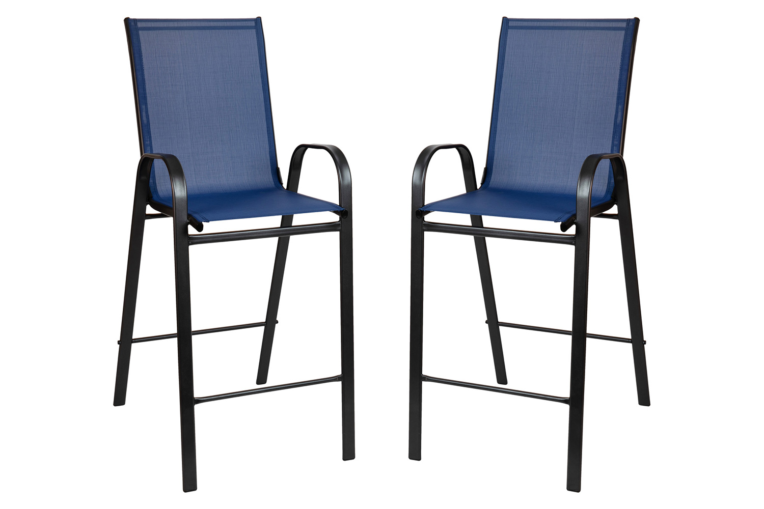 BLNK Brazos Outdoor 4-Person Bistro Dining Set - Navy