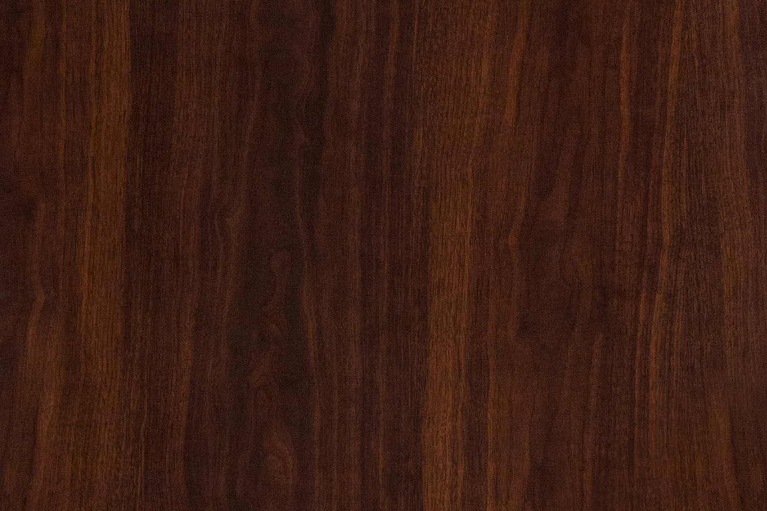 BLNK Glenbrook Rectangular Resin High-Gloss Table Top with 2" Thick Edge - Walnut, 24"W x 30"L