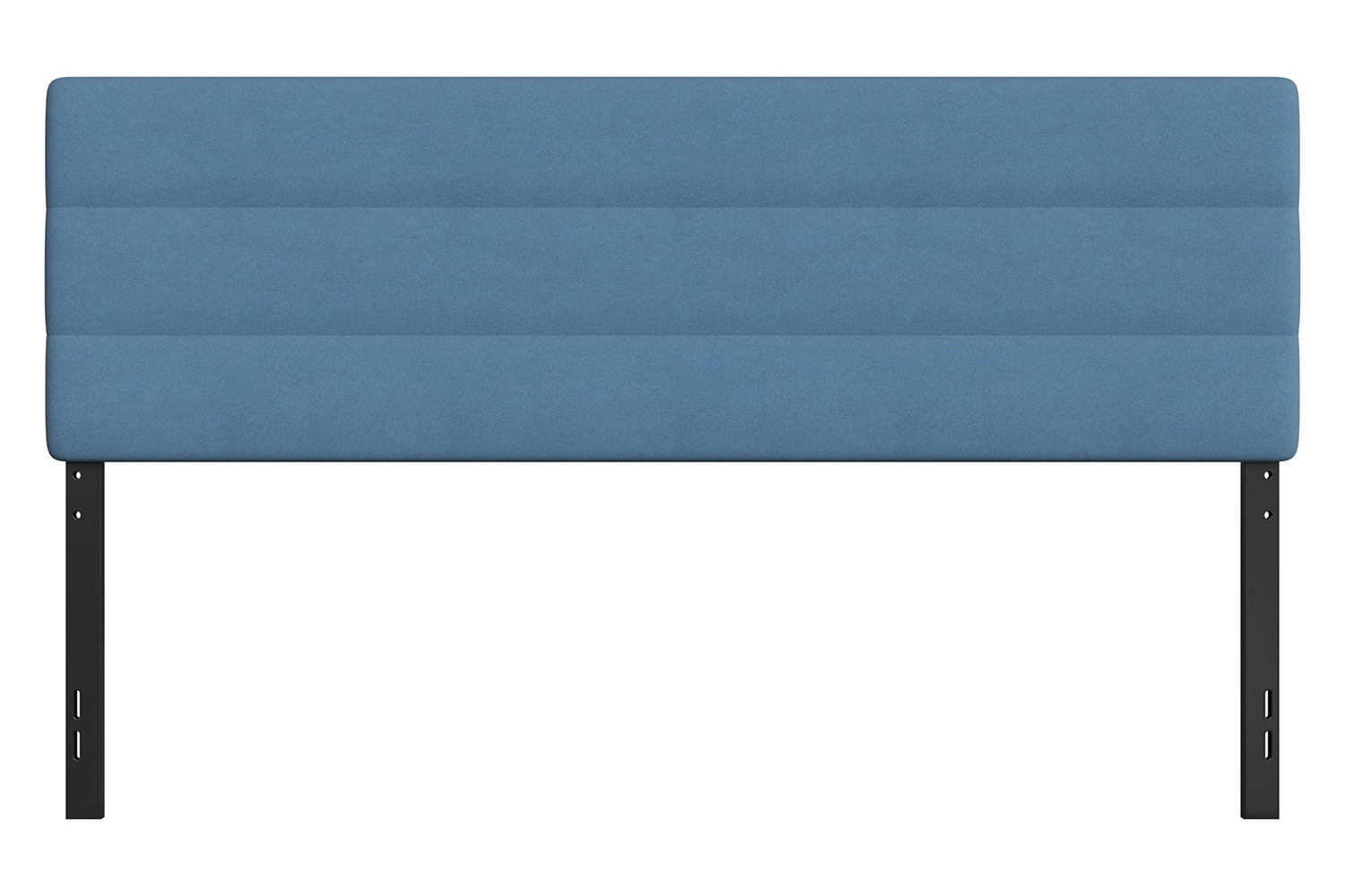 BLNK Paxton Fabric Channel Stitched Upholstered Adjustable Height Headboard - Blue, King Size