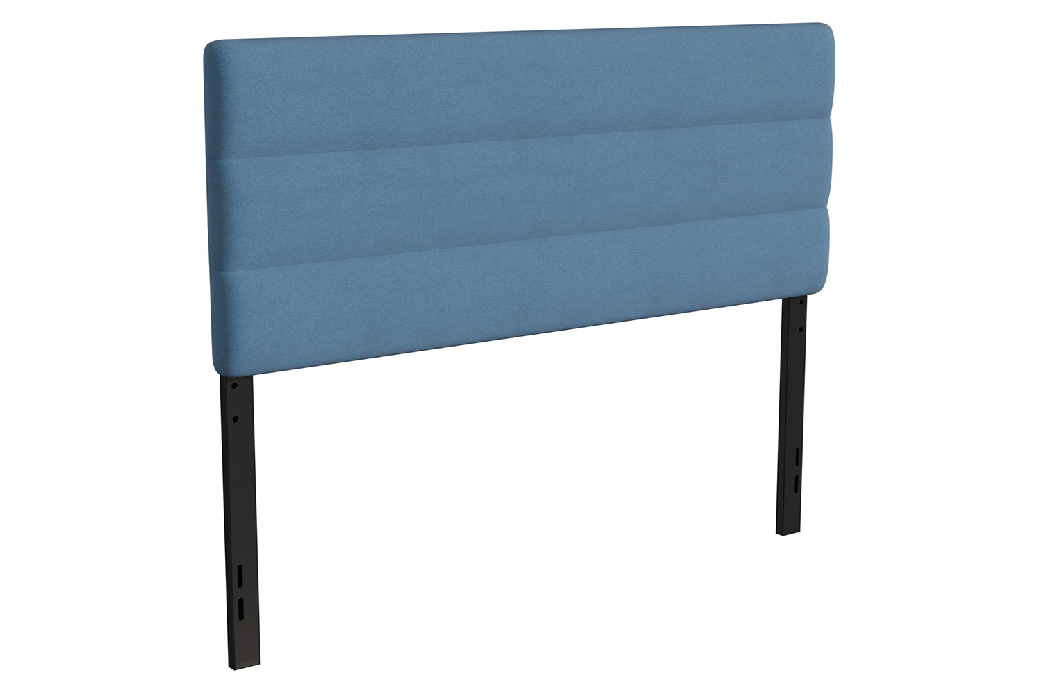 BLNK Paxton Fabric Channel Stitched Upholstered Adjustable Height Headboard - Blue, Queen Size