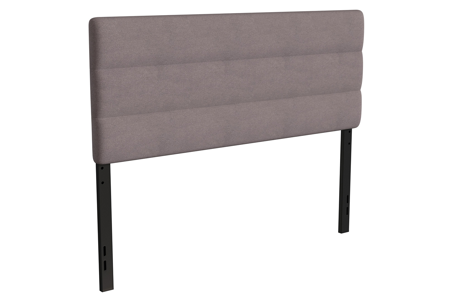 BLNK Paxton Fabric Channel Stitched Upholstered Adjustable Height Headboard - Gray, Queen Size