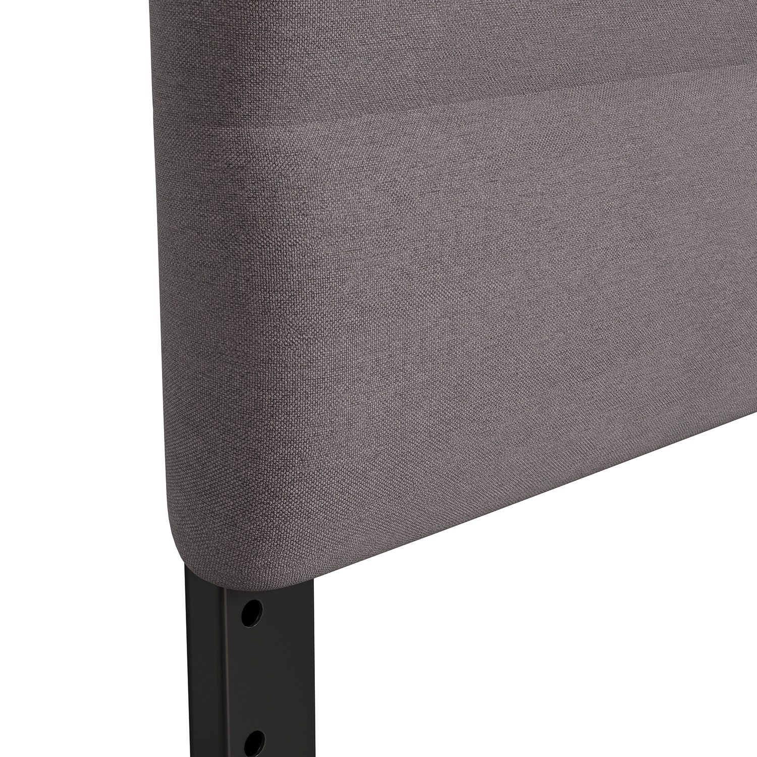 BLNK Paxton Fabric Channel Stitched Upholstered Adjustable Height Headboard - Gray, Queen Size