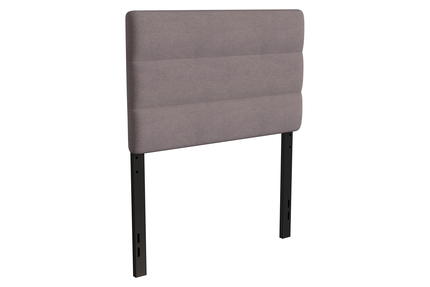 BLNK Paxton Fabric Channel Stitched Upholstered Adjustable Height Headboard - Gray, Twin Size
