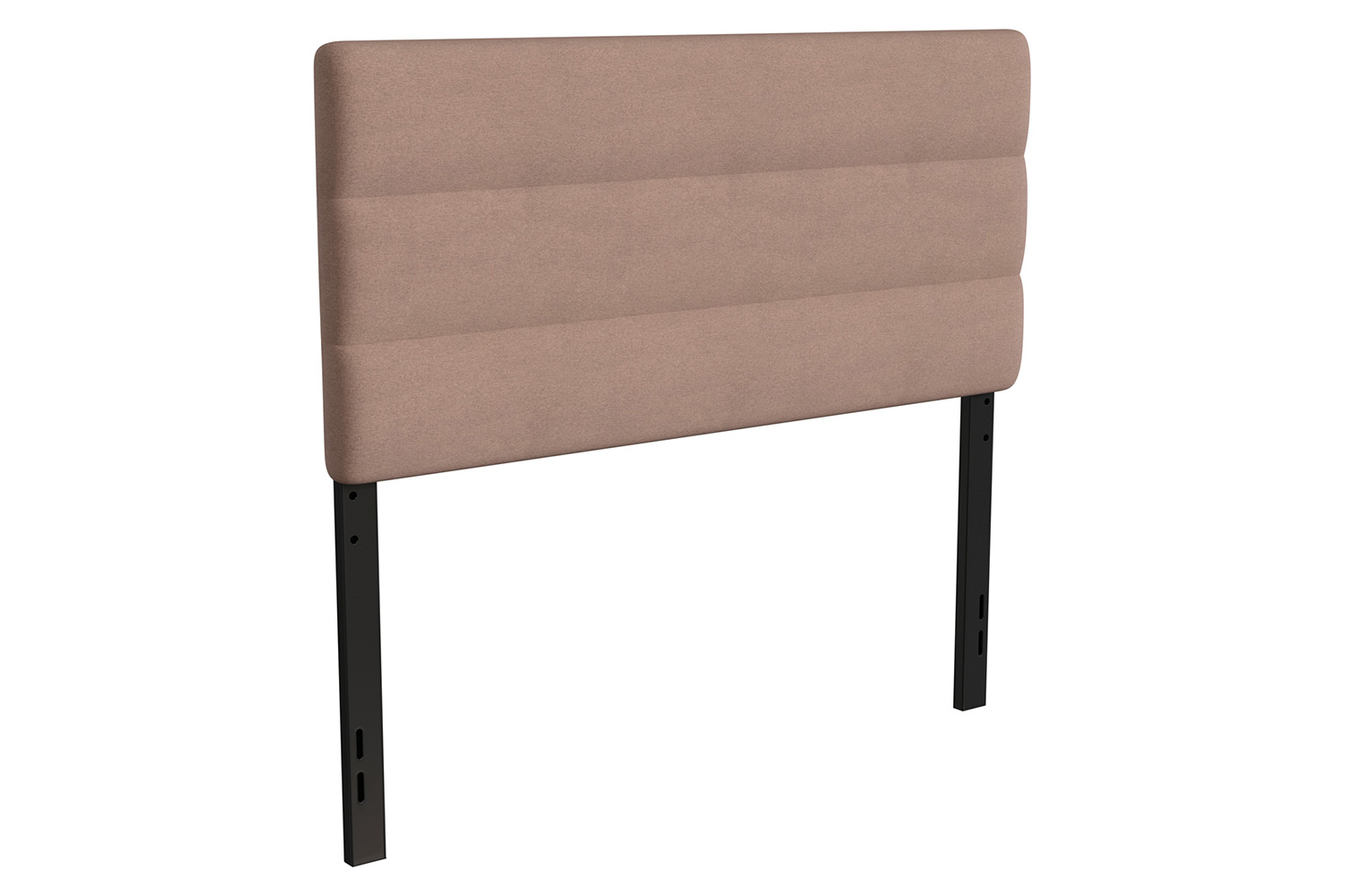 BLNK Paxton Fabric Channel Stitched Upholstered Adjustable Height Headboard - Taupe, Full Size