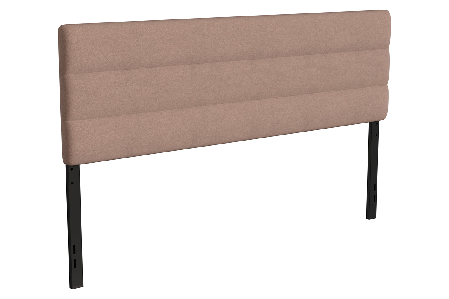 BLNK Paxton Fabric Channel Stitched Upholstered Adjustable Height Headboard - Taupe, King Size