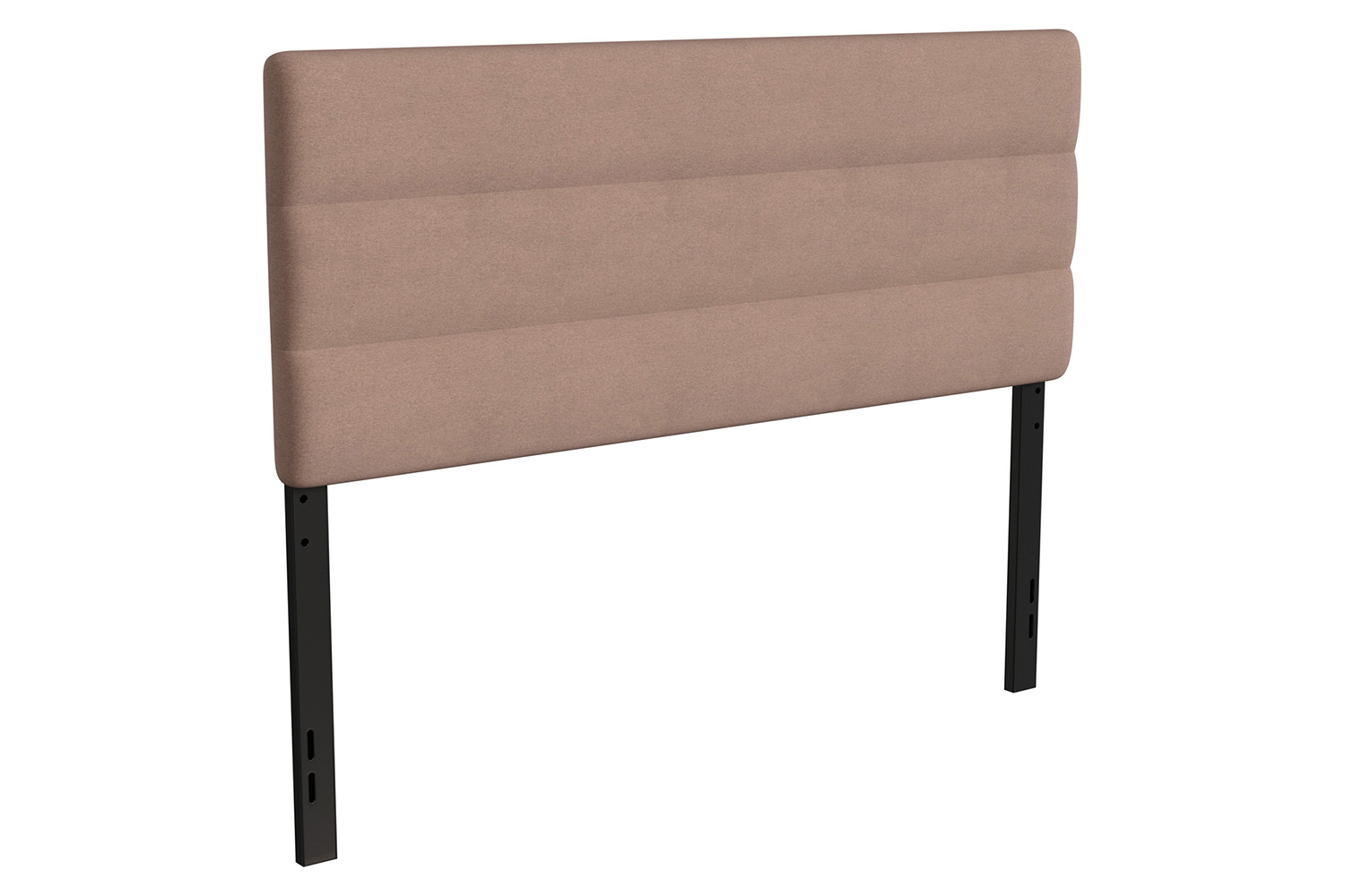 BLNK Paxton Fabric Channel Stitched Upholstered Adjustable Height Headboard - Taupe, Queen Size