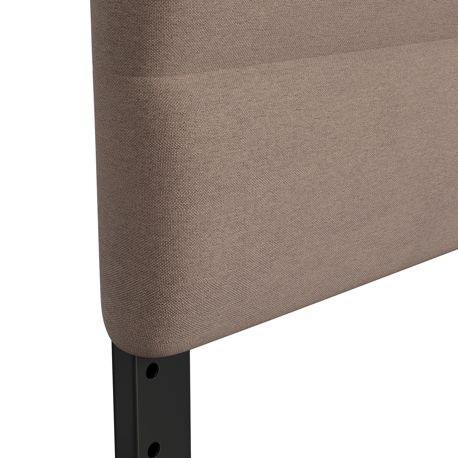 BLNK Paxton Fabric Channel Stitched Upholstered Adjustable Height Headboard - Taupe, Queen Size