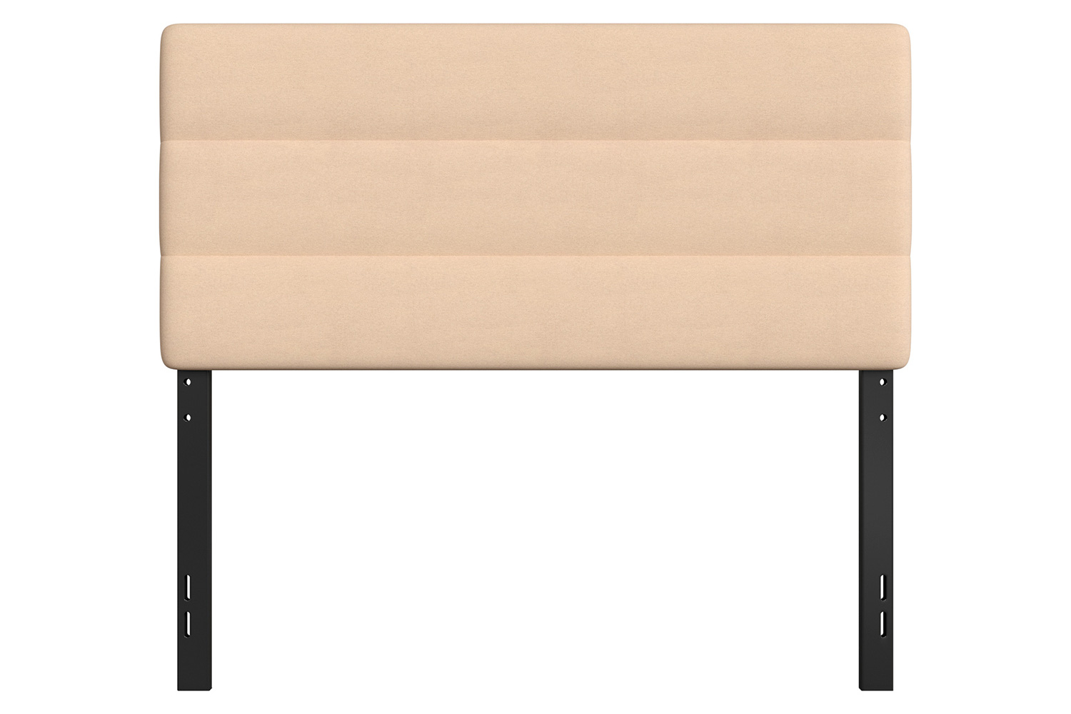 BLNK Paxton Fabric Channel Stitched Upholstered Adjustable Height Headboard - Cream, Full Size