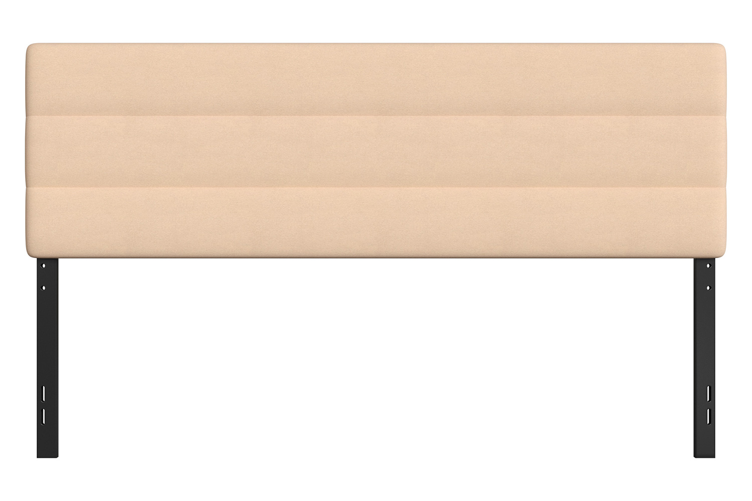 BLNK Paxton Fabric Channel Stitched Upholstered Adjustable Height Headboard - Cream, King Size