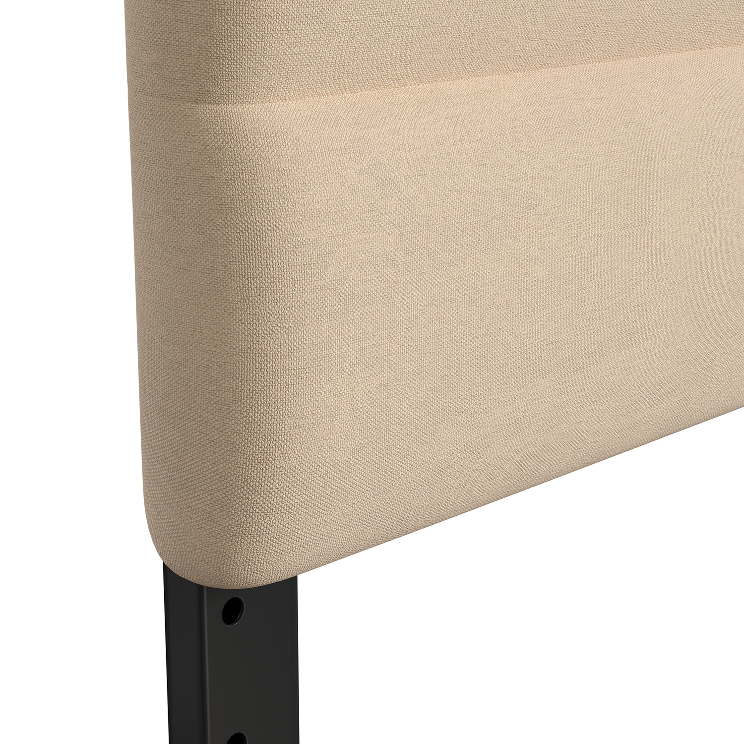 BLNK Paxton Fabric Channel Stitched Upholstered Adjustable Height Headboard - Cream, King Size
